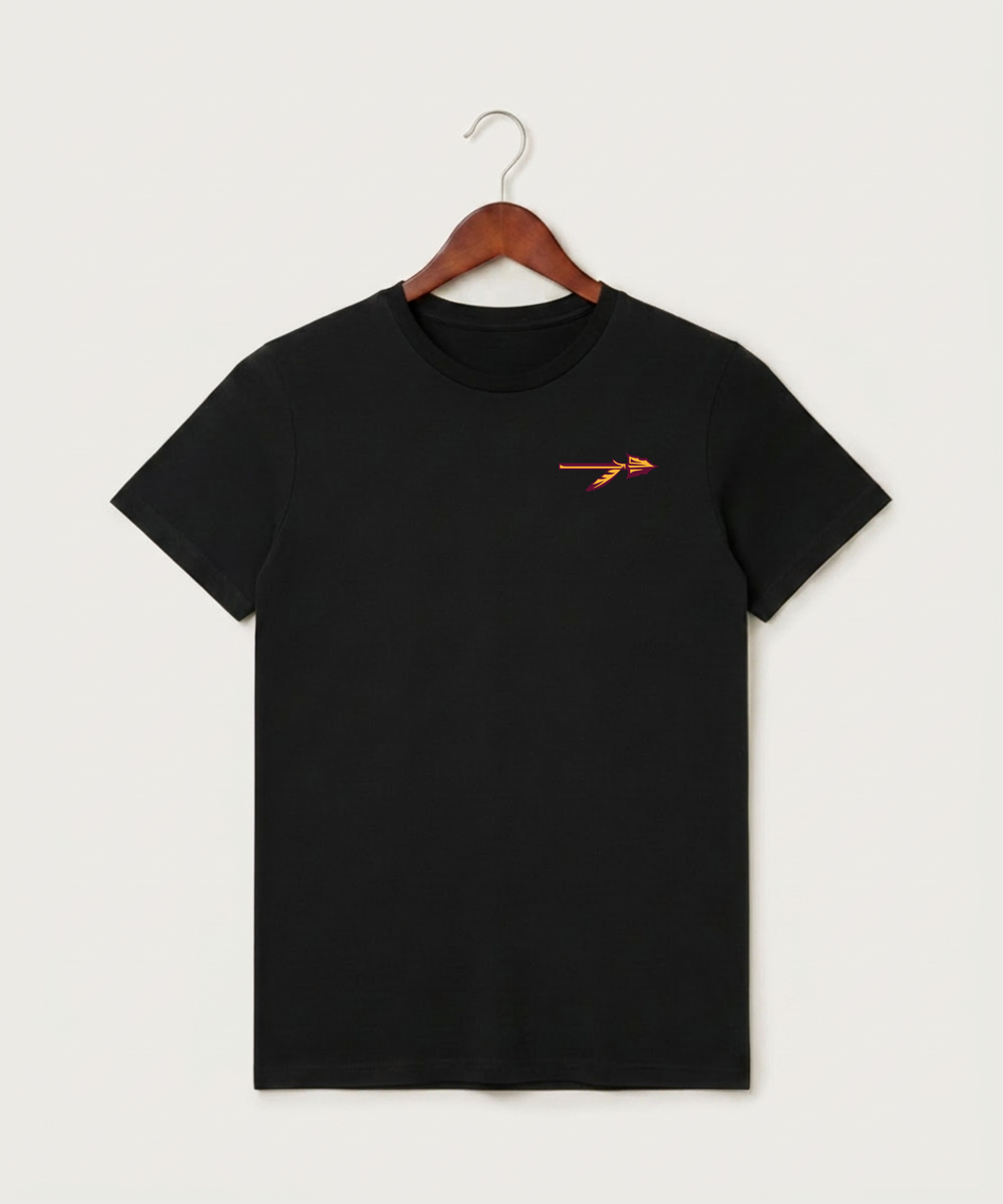 Stockton High School Football - Black T-Shirt - Left Chest