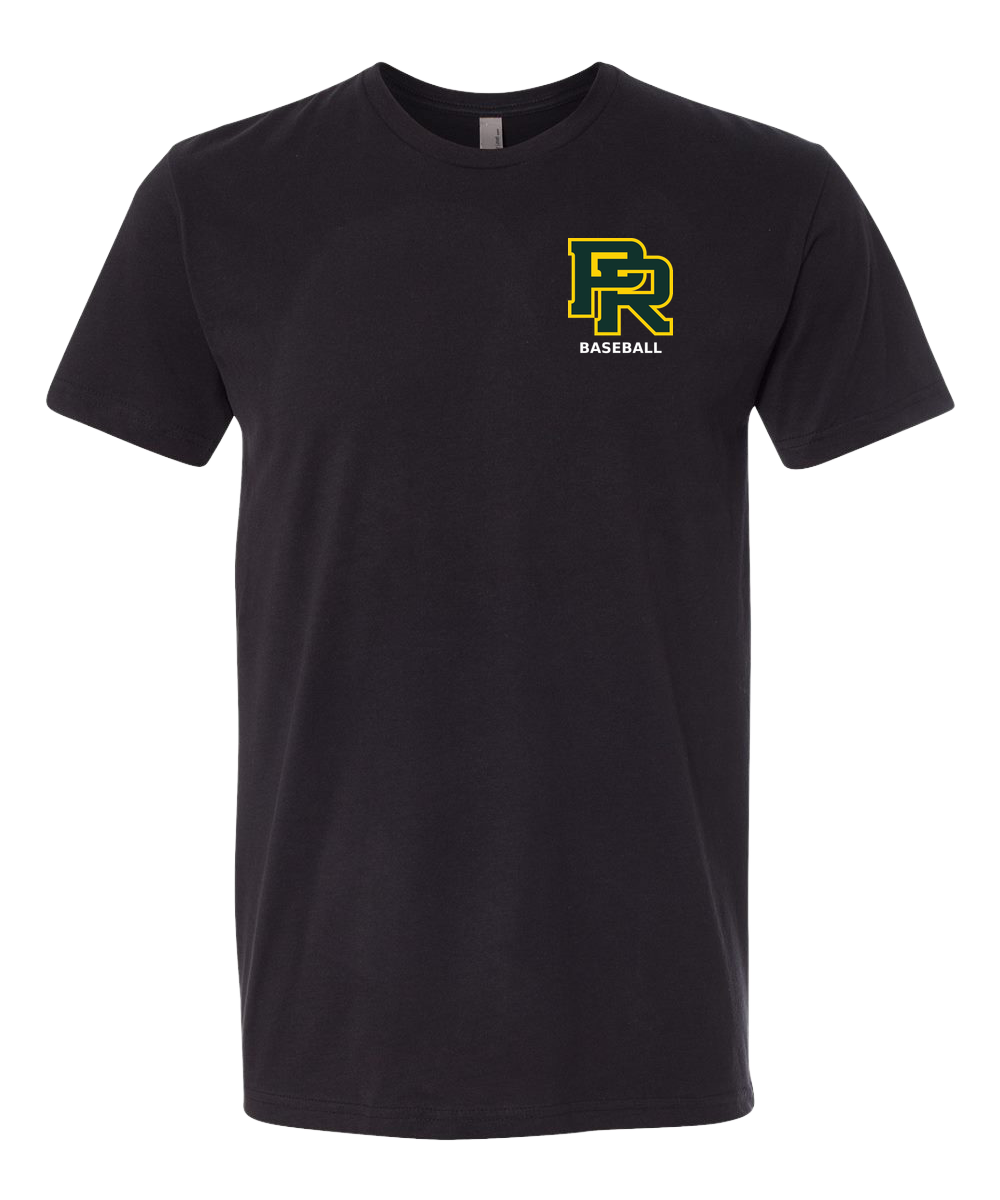 Proctor Baseball - Black T-Shirt - Left Chest