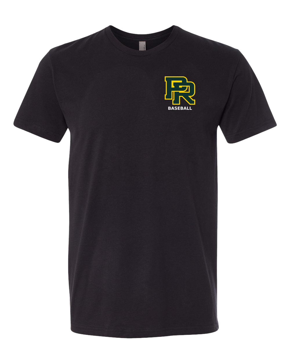 Proctor Baseball - Black T-Shirt - Left Chest