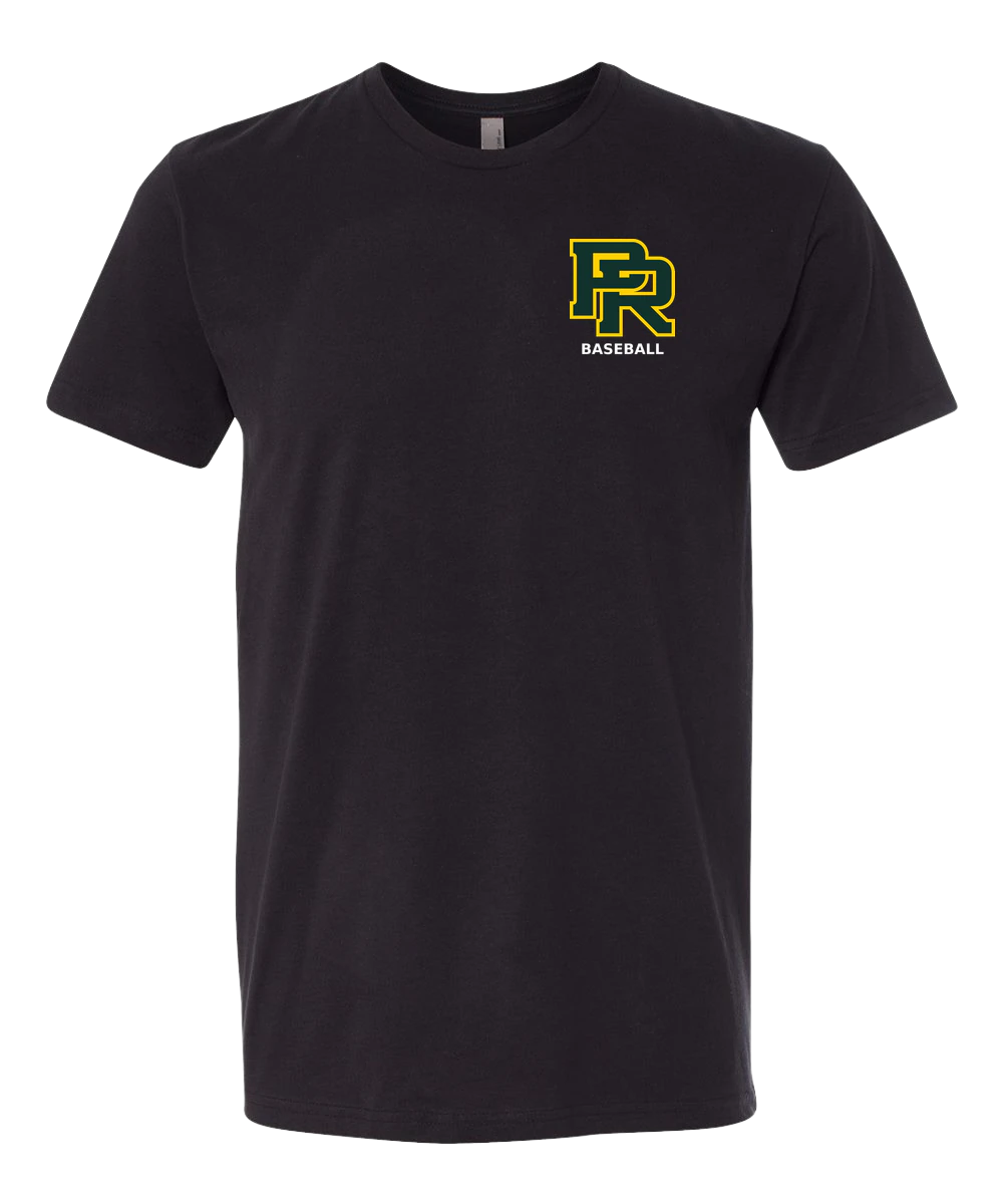 Proctor Baseball - Black T-Shirt - Left Chest