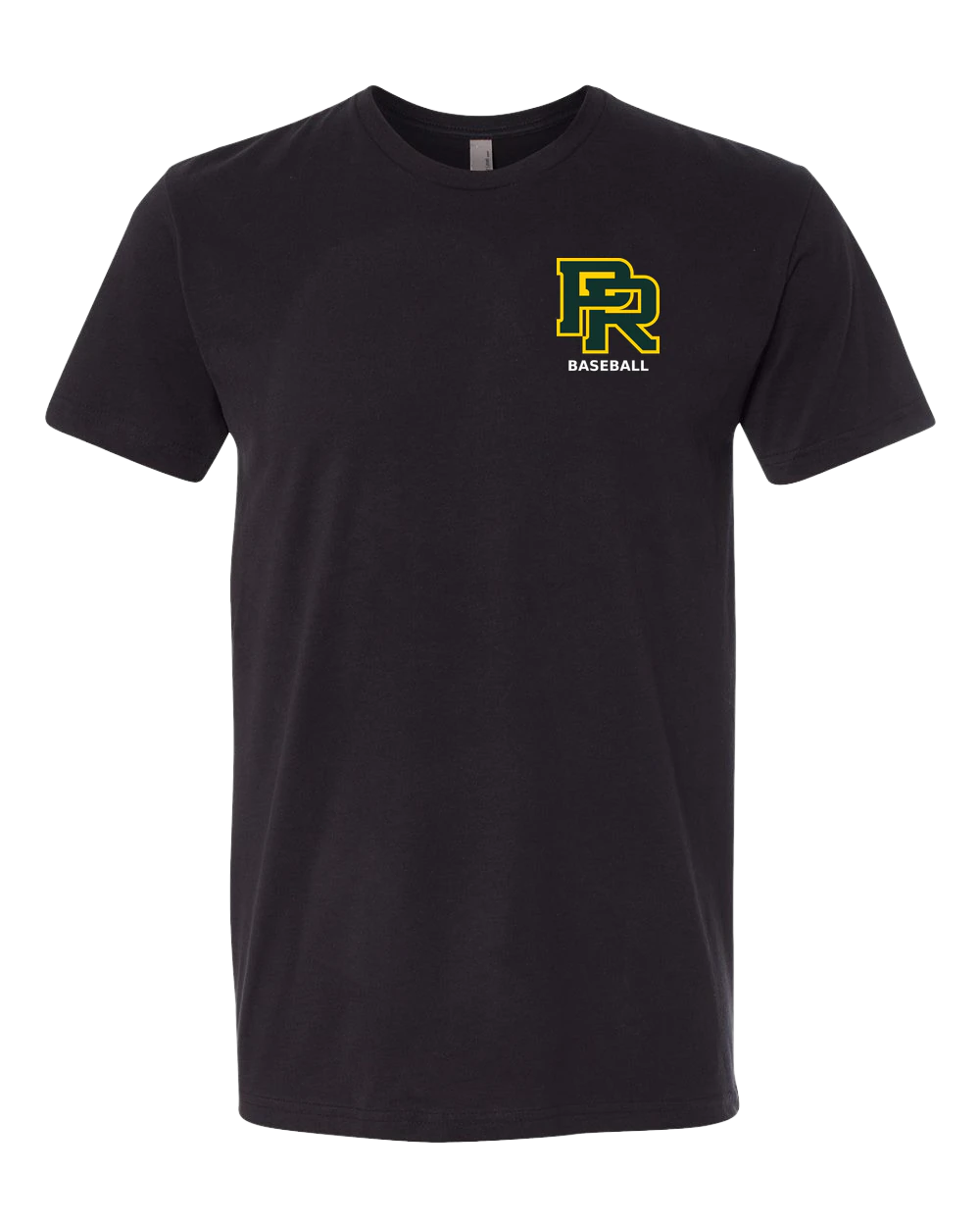 Proctor Baseball - Black T-Shirt - Left Chest