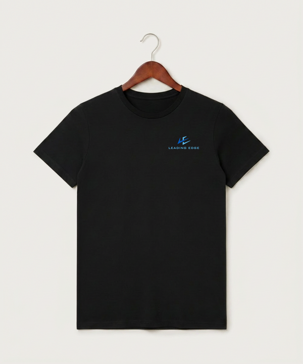 Leading Edge Team Store - Black T-Shirt - Left Chest