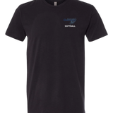 North Woods Softball - Black T-Shirt - Left Chest