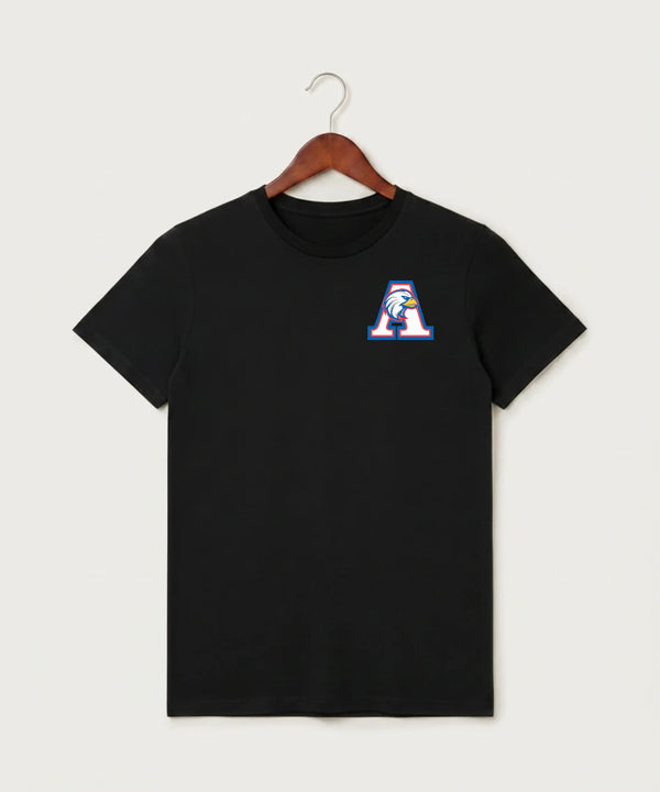 Apollo High School Football (Boys) - Black T-Shirt - Left Chest