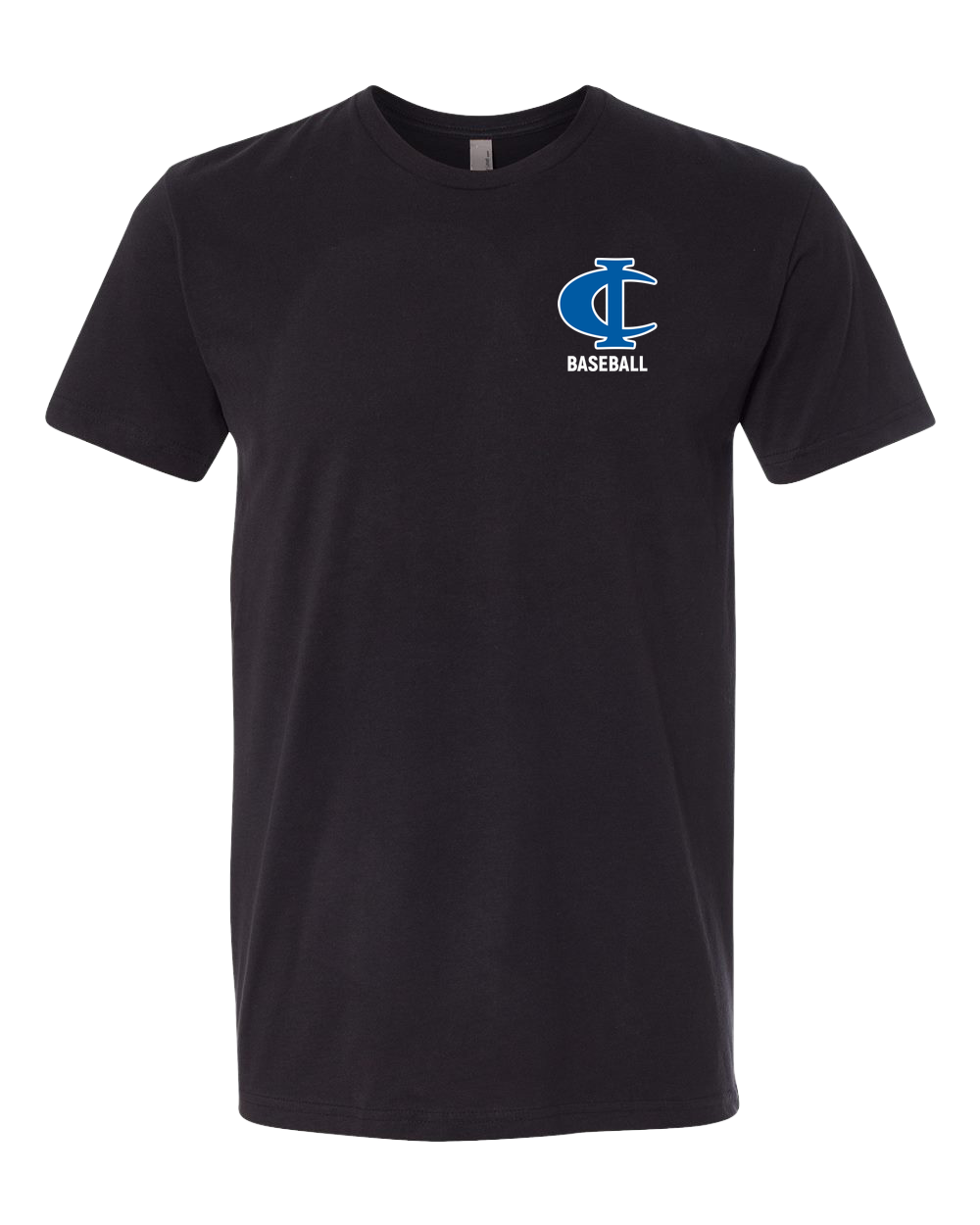 Cambridge Isanti Baseball - Black T-Shirt - Left Chest