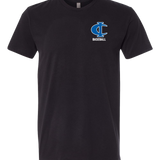 Cambridge Isanti Baseball - Black T-Shirt - Left Chest