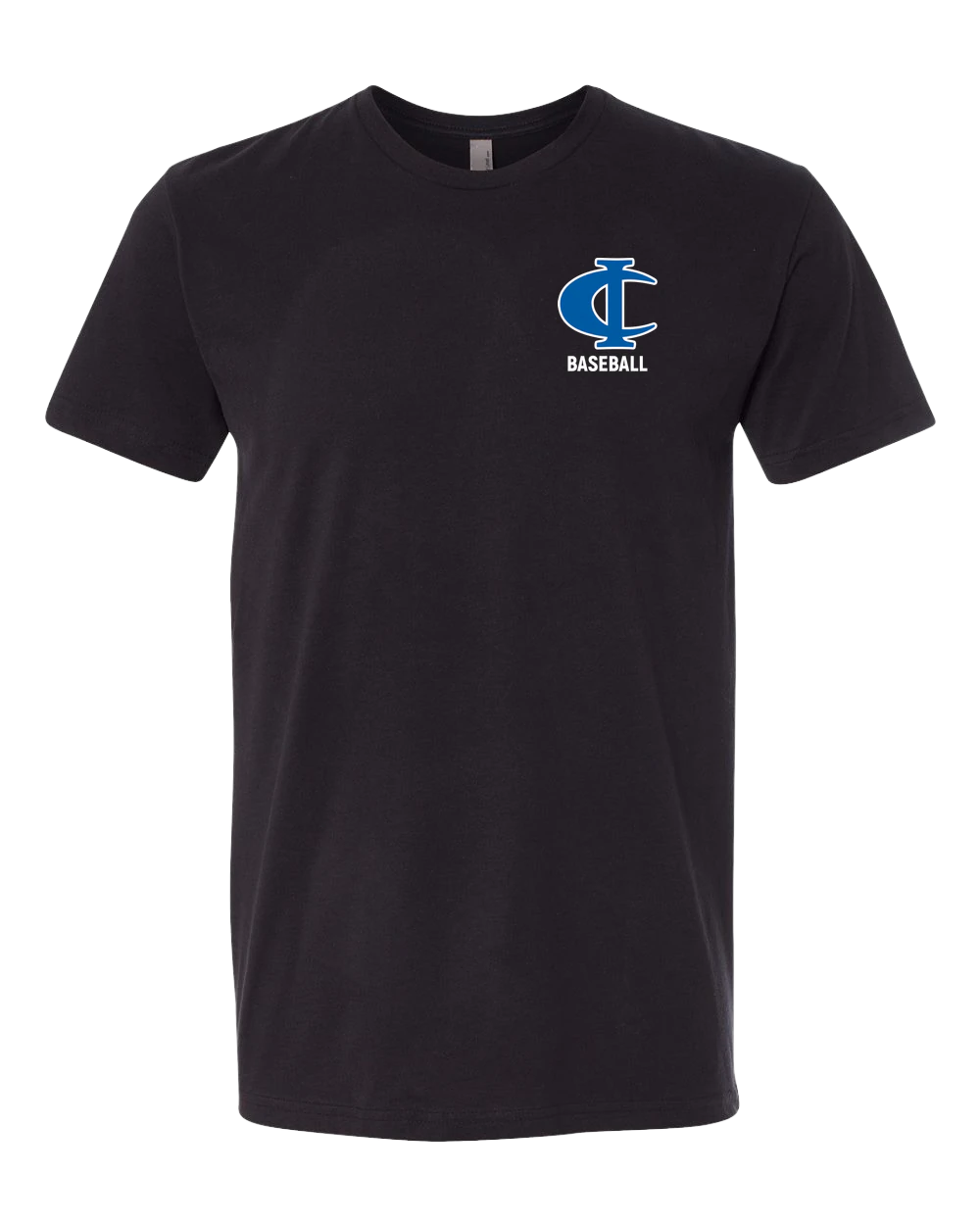 Cambridge Isanti Baseball - Black T-Shirt - Left Chest