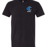 Cambridge Isanti Baseball - Black T-Shirt - Left Chest