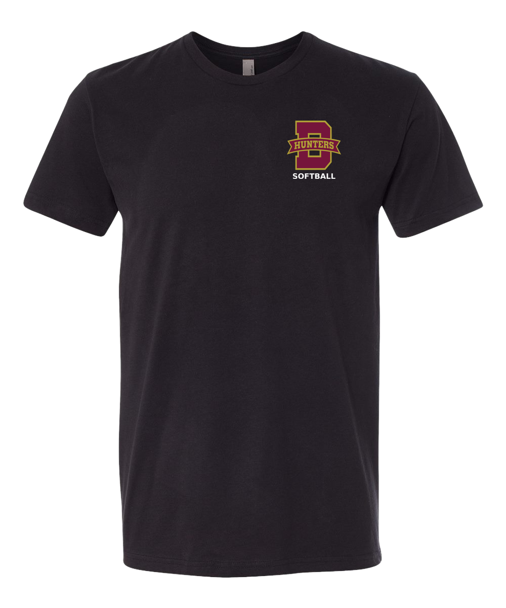 Denfeld Softball - Black T-Shirt - Left Chest