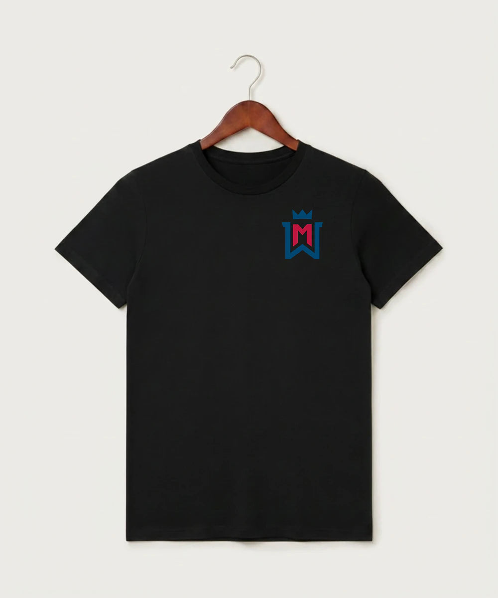Watertown Mayer High School Football (Boys) - Black T-Shirt - Left Chest