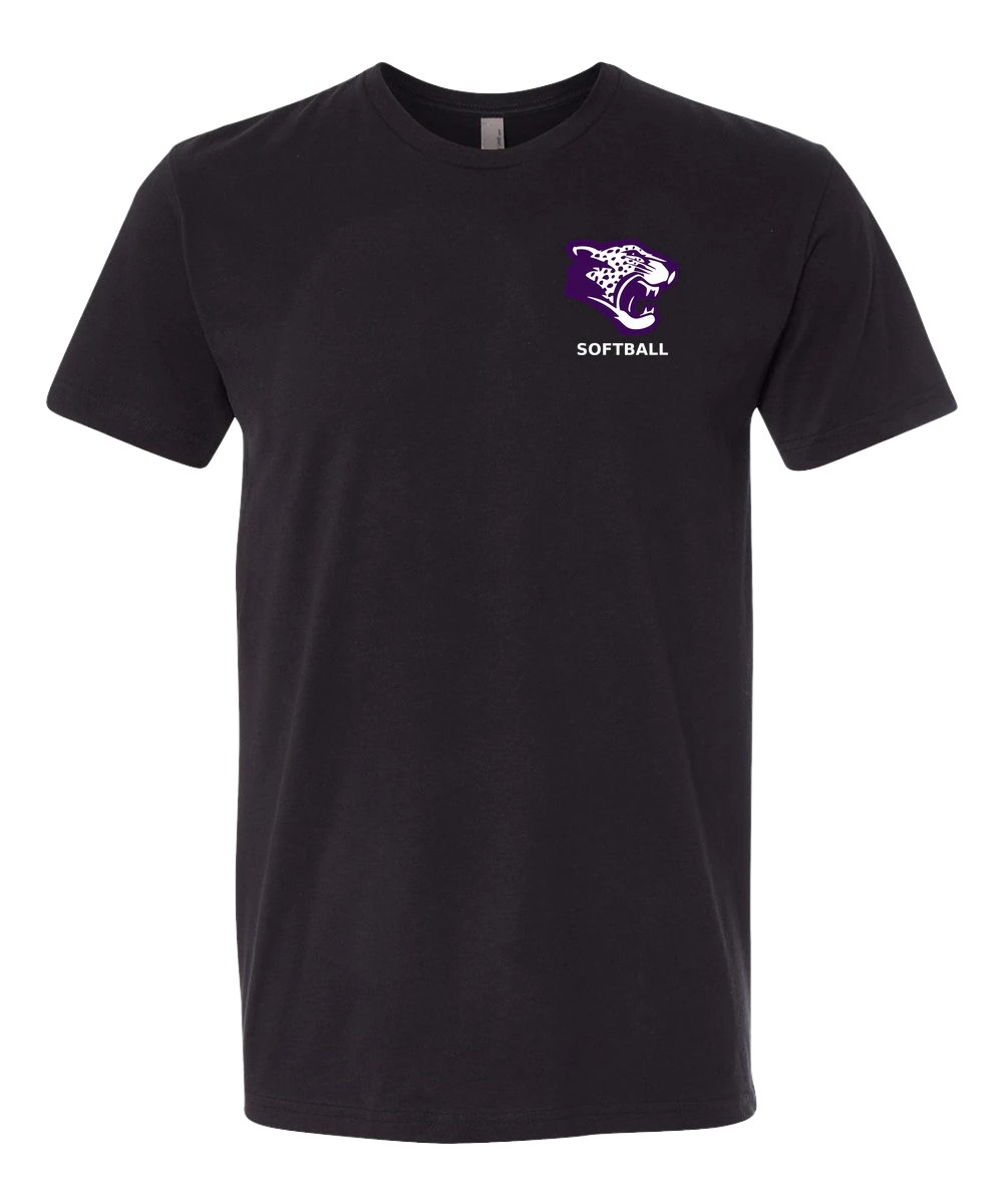 Truman Softball - Black T-Shirt - Left Chest