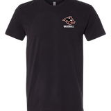 Milaca Baseball - Black T-Shirt - Left Chest