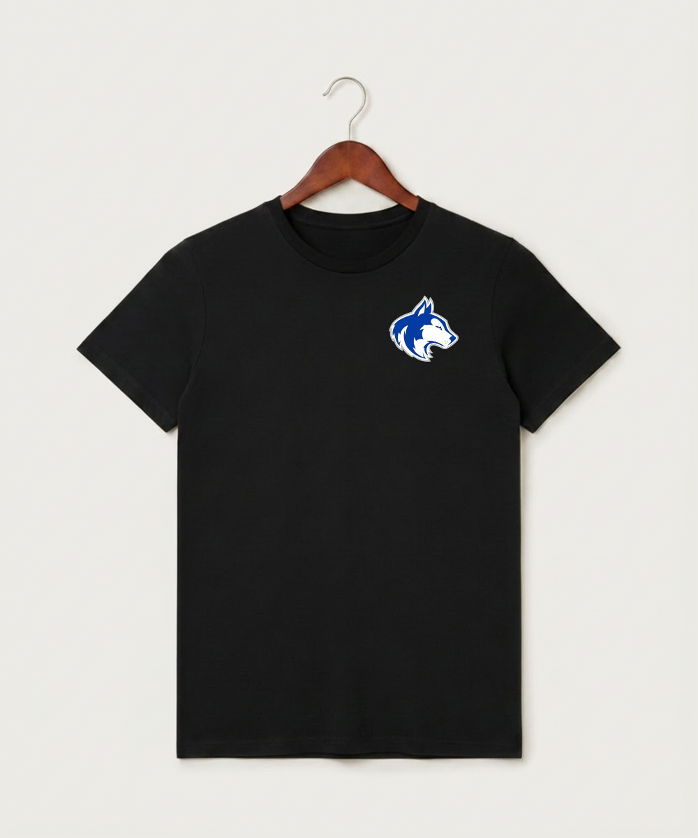 Owatonna High School Volleyball (Girls) - Black T-Shirt - Left Chest