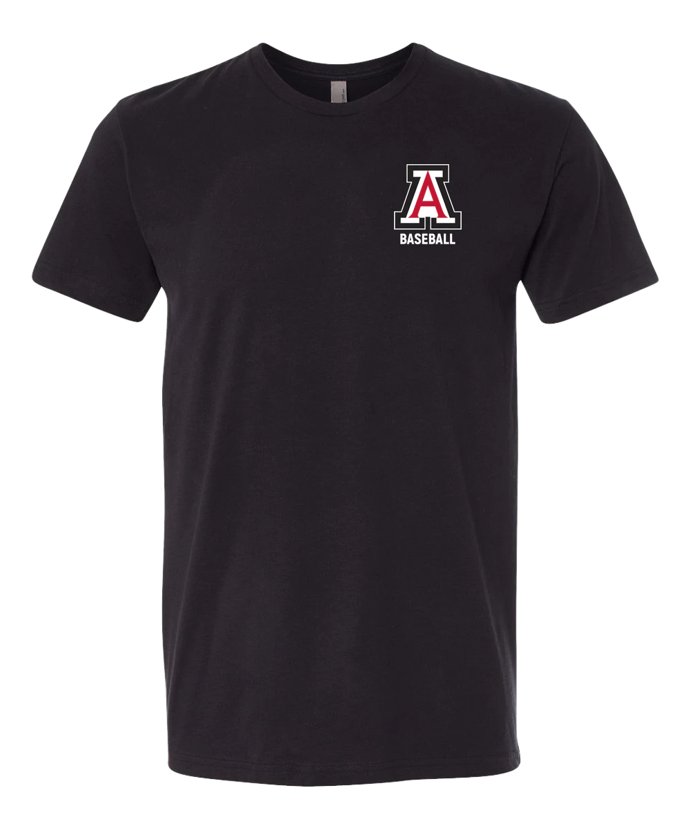 Amboy Baseball - Black T-Shirt - Left Chest