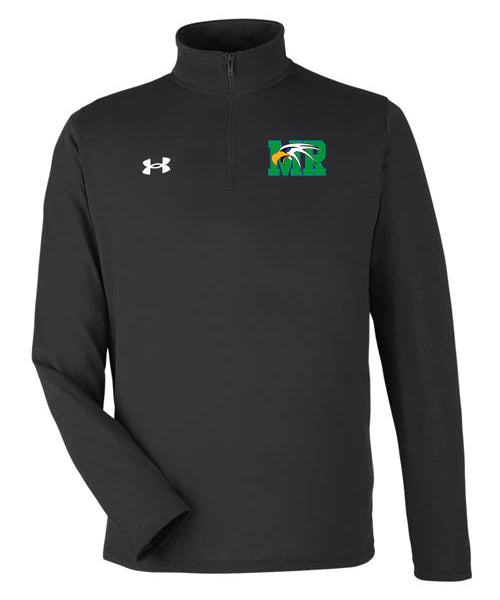 Maple River High School hockey_boys - Black/ White Men's Team Tech™ Quarter-Zip Pullover