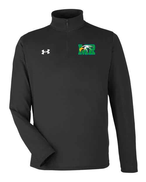 Maple River High School hockey_boys - Black/ White Men's Team Tech™ Quarter-Zip Pullover