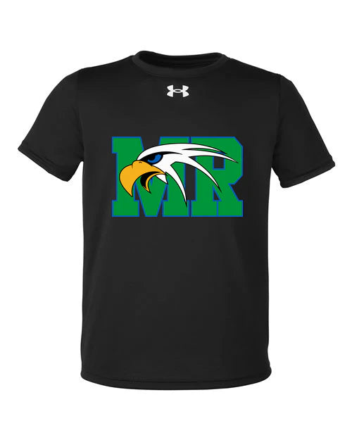 Maple River High School hockey_boys - Black/ White Youth Tech™ Team T-Shirt