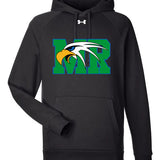 Maple River High School hockey_boys - Black/ White Men's Rival Fleece Hooded Sweatshirt