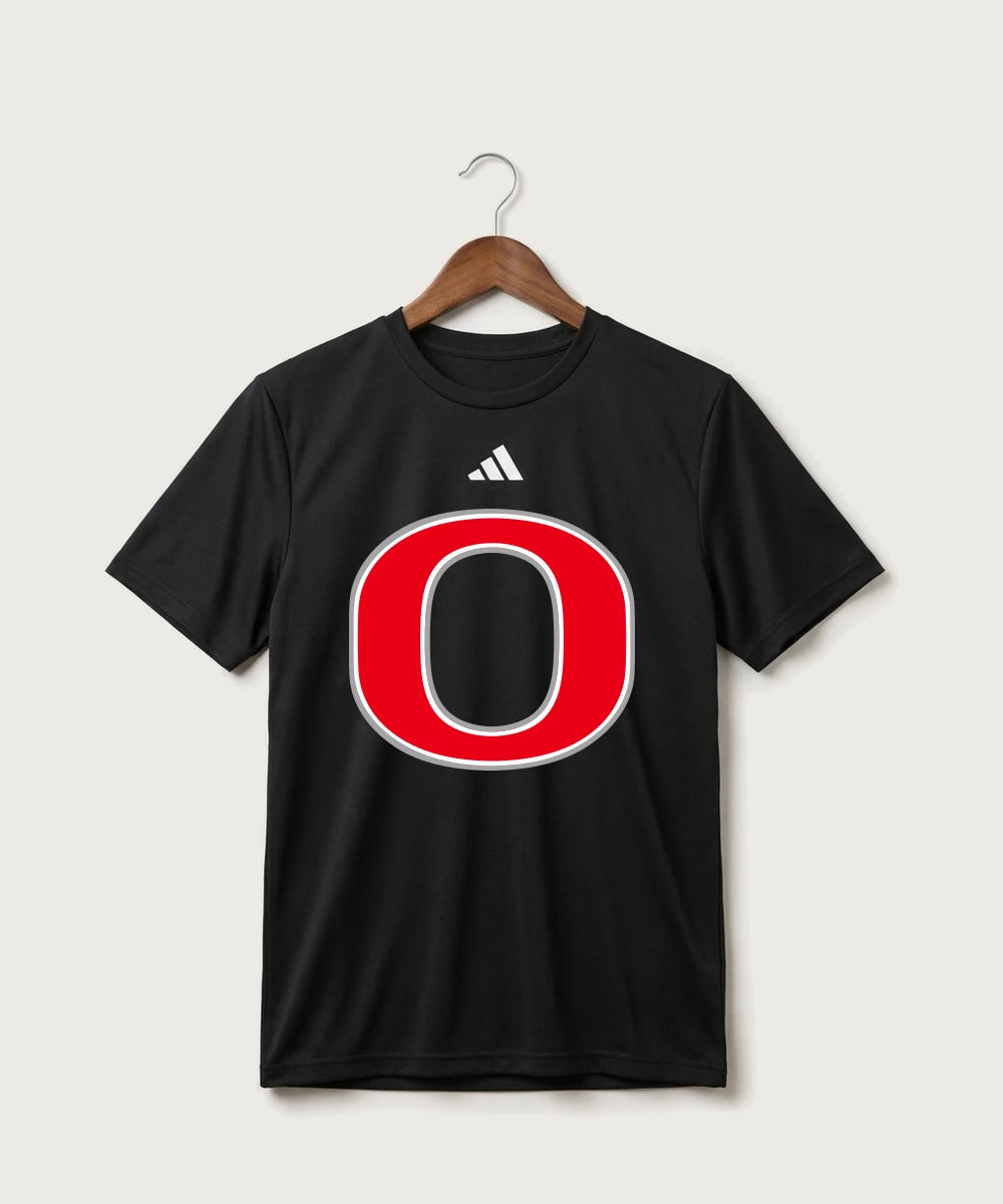Osakis High School Athletics Coed - Black/ White Men's Pregame T-Shirt