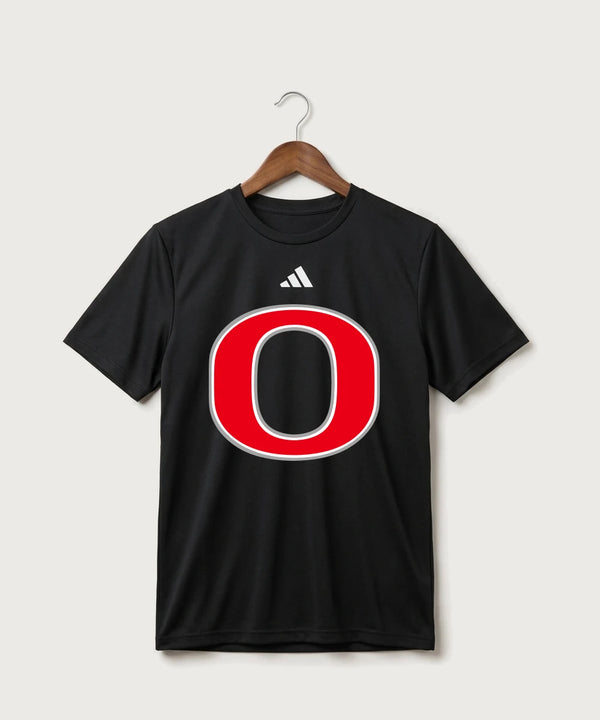Osakis High School Athletics Coed - Black/ White Men's Pregame T-Shirt