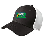 Maple River High School hockey_boys - Black/ White New Era - Stretch Mesh Cap. NE1020