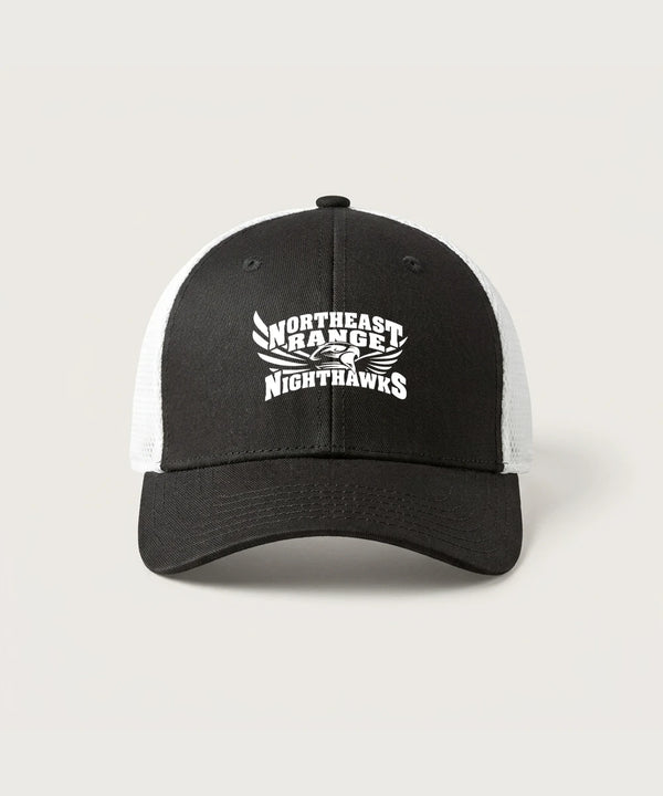 Northeast Range High School Volleyball (Girls) - Black/ White New Era - Stretch Mesh Cap. NE1020