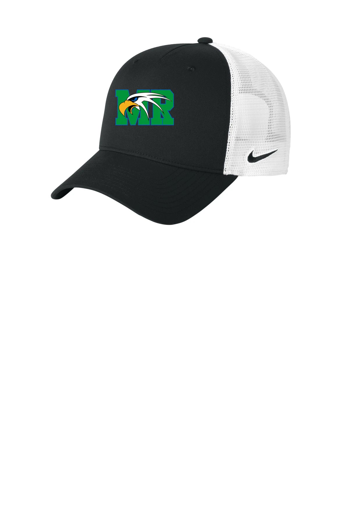 Maple River High School hockey_boys - Black/ White Nike Snapback Mesh Trucker Cap NKFN9893
