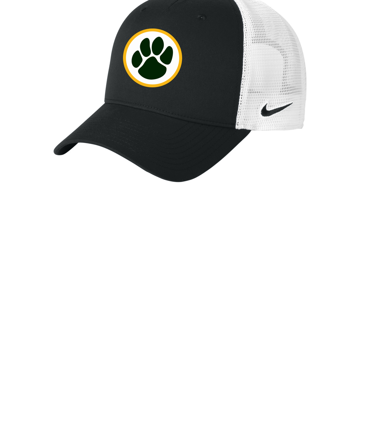 Ashwaubenon High School Football (Boys) - Black/ White Nike Snapback Mesh Trucker Cap NKFN9893