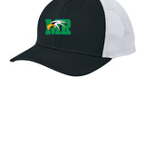 Maple River High School hockey_boys - Black/ White Sport-Tek Club Trucker Cap STC46