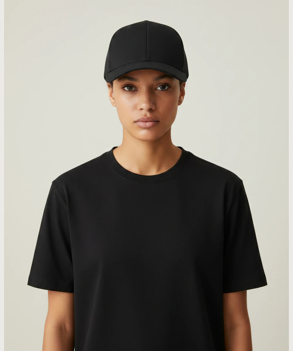 Notre Dame High School Team Store - Black Hat - Full Front (model)