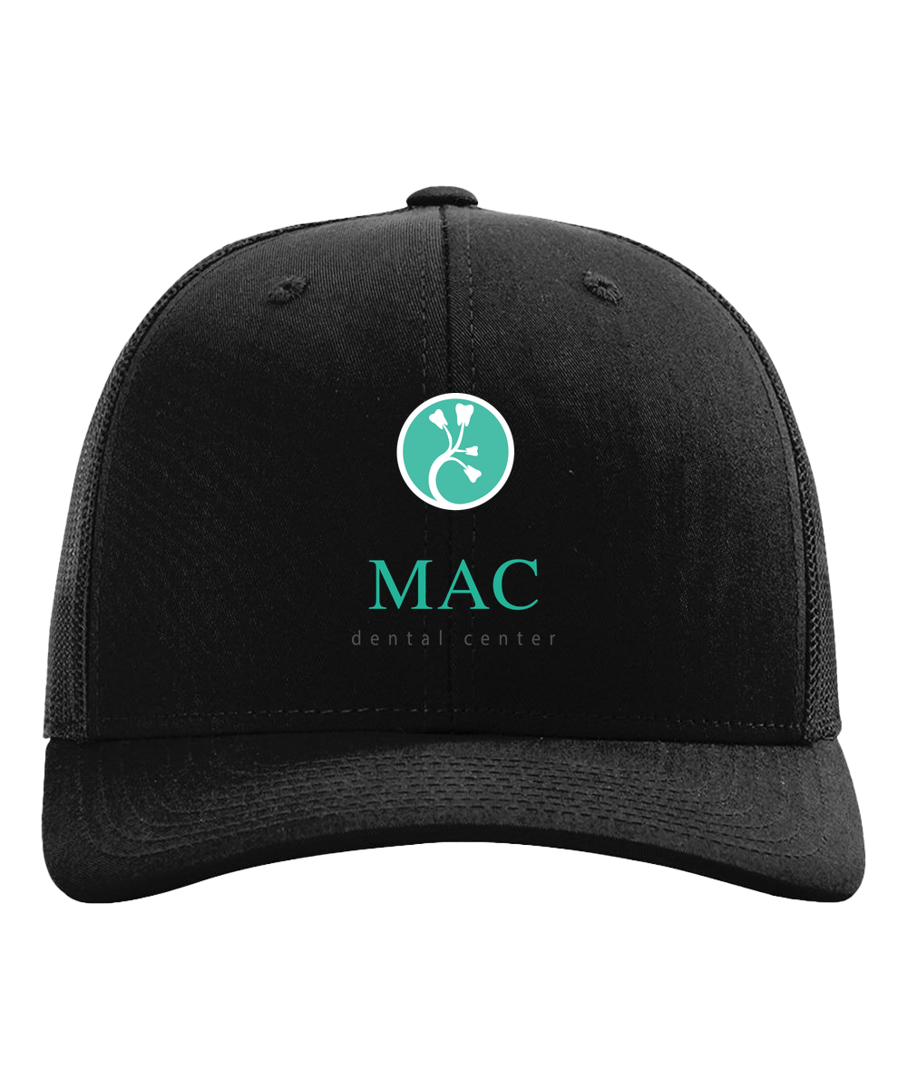 Mac Dental Football - Black Hat - Full Front