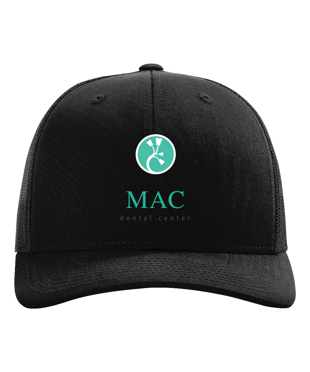 Mac Dental Football - Black Hat - Full Front