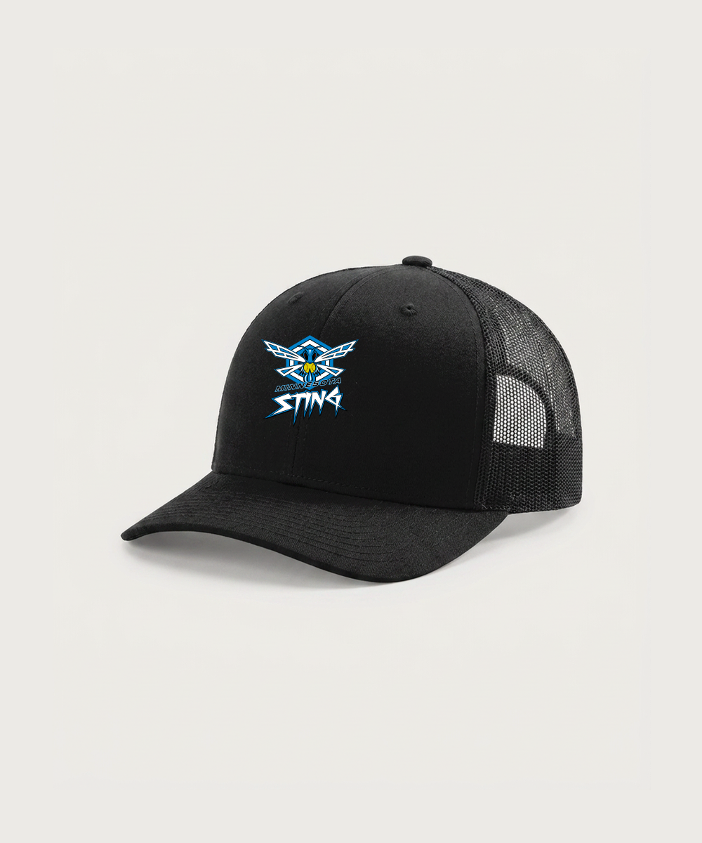 Minnesota Sting Athletics - Black Hat - Full Front