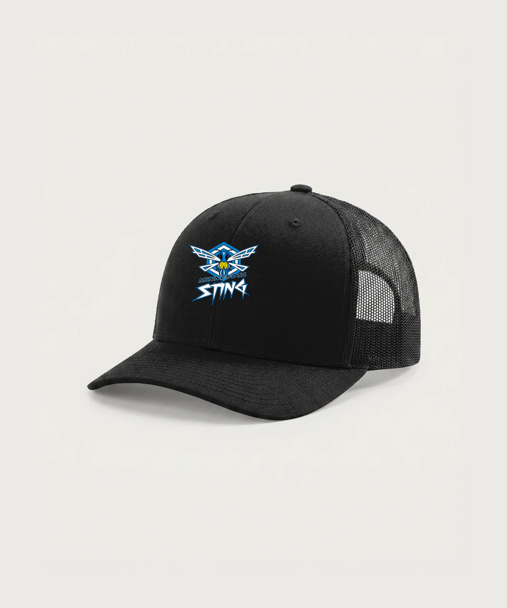 Minnesota Sting Athletics - Black Hat - Full Front