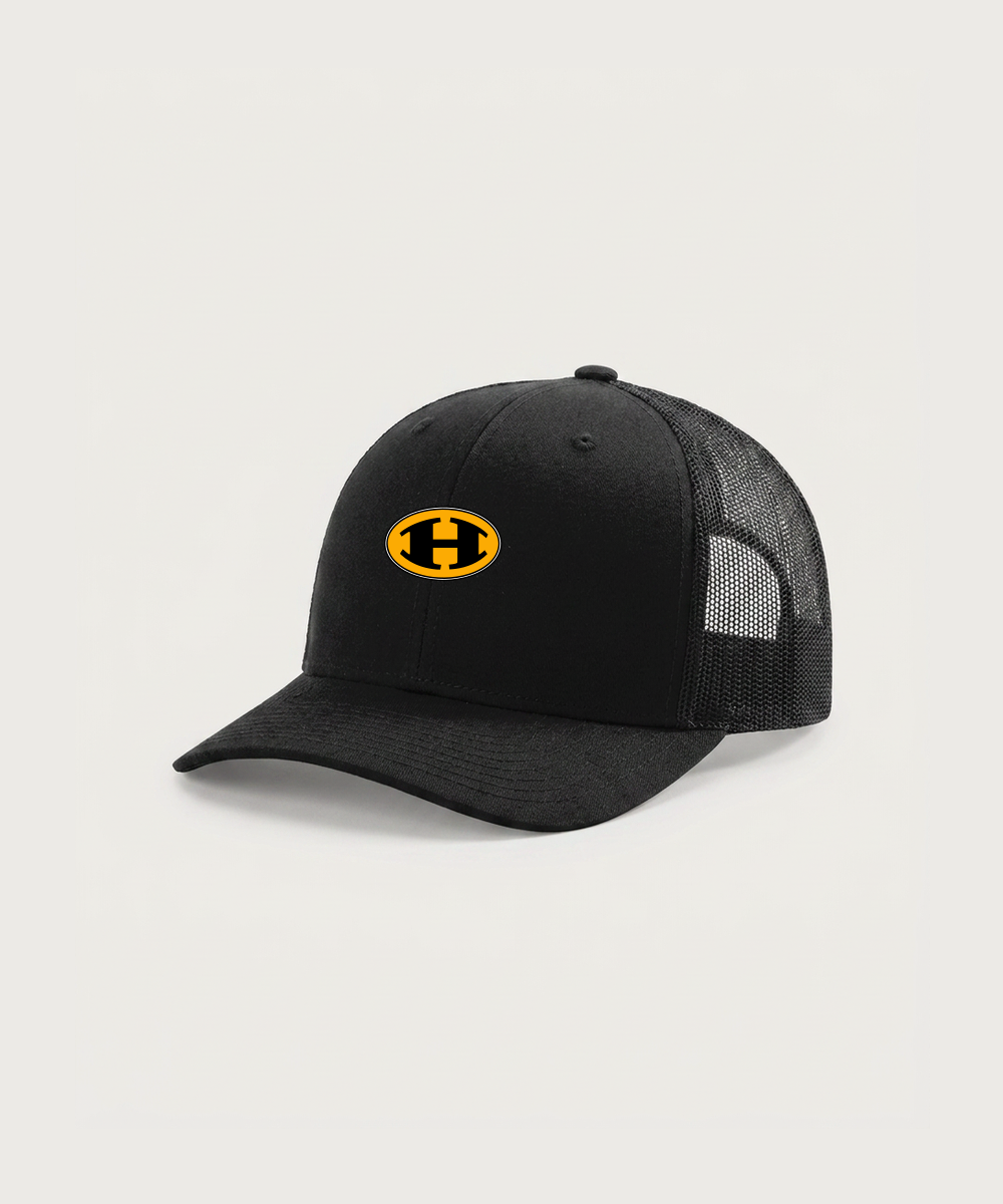 Hutchinson High School Football (Boys) - Black Hat - Full Front