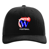 Waupaca High School Football - Black Hat - Full Front