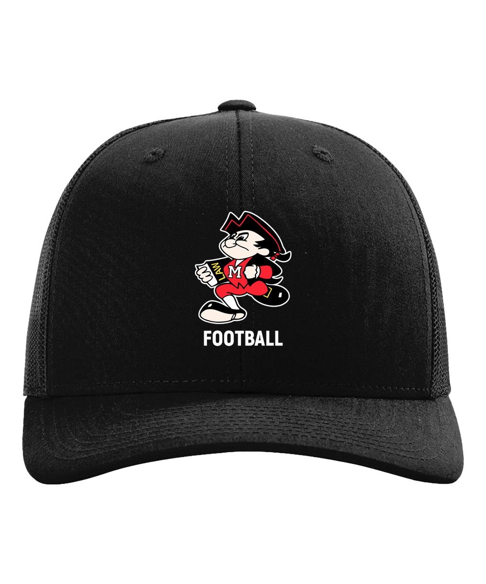 John Marshall High School football_boys - Black Hat - Full Front
