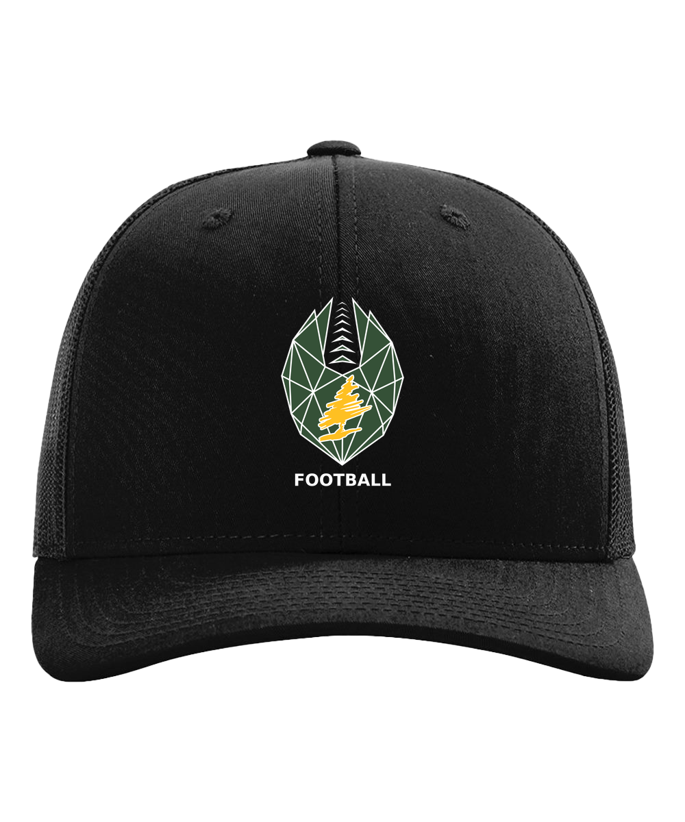 DC Everest Middle School Football — example store - Black Hat - Full Front