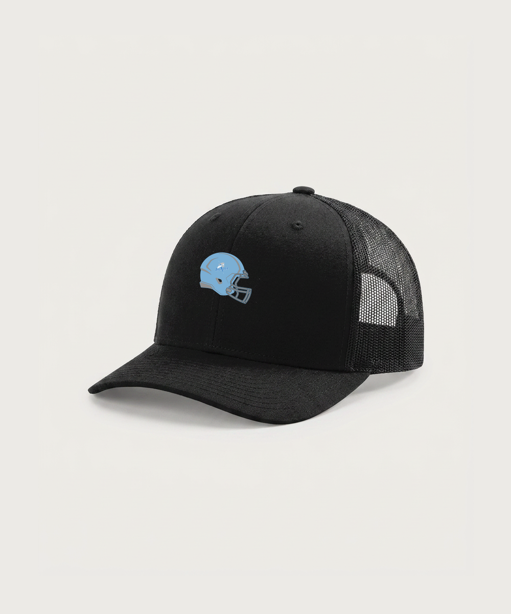 Long Prairie Grey Eagle High School Football (Boys) - Black Hat - Full Front