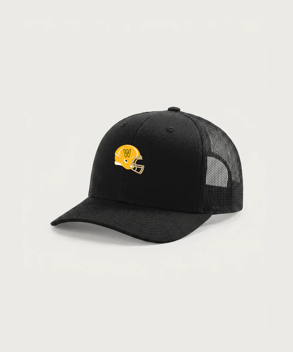 Warroad High School Football (Boys) - Black Hat - Full Front