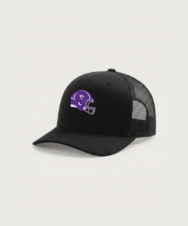Granada-Huntley-East Chain/Truman Football (Boys) - Black Hat - Full Front