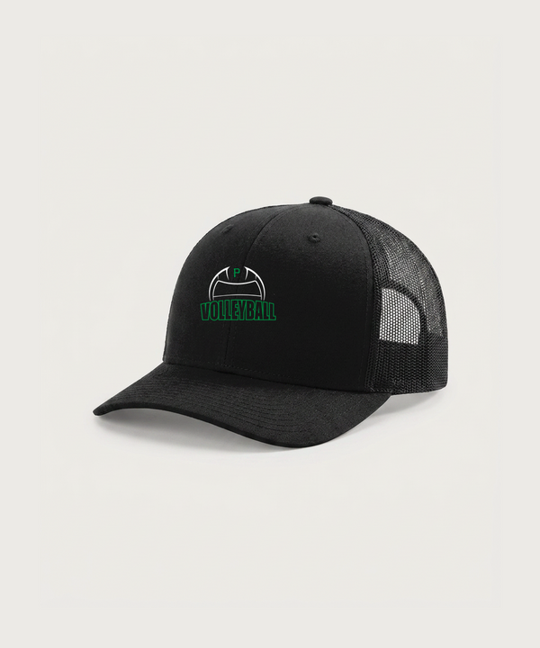 Pipestone Area High School Volleyball (Girls) - Black Hat - Full Front