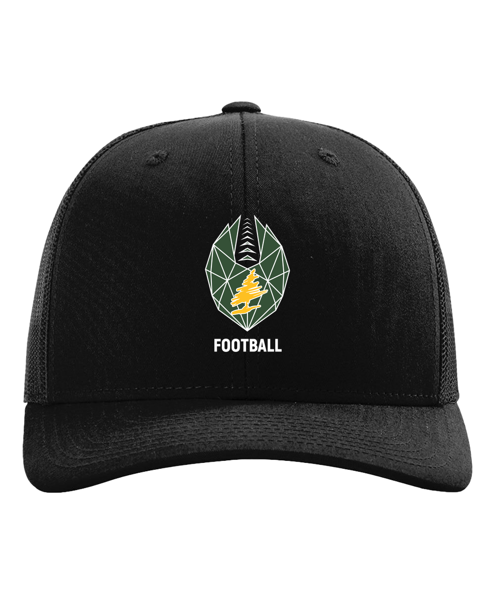 DC Everest Middle School Football — example store - Black Hat - Full Front