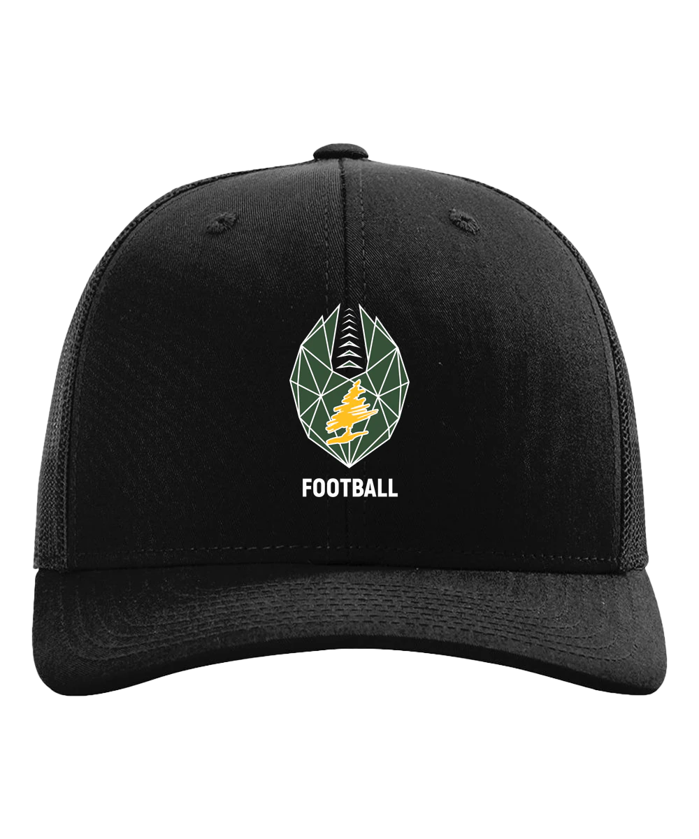DC Everest Middle School Football — example store - Black Hat - Full Front