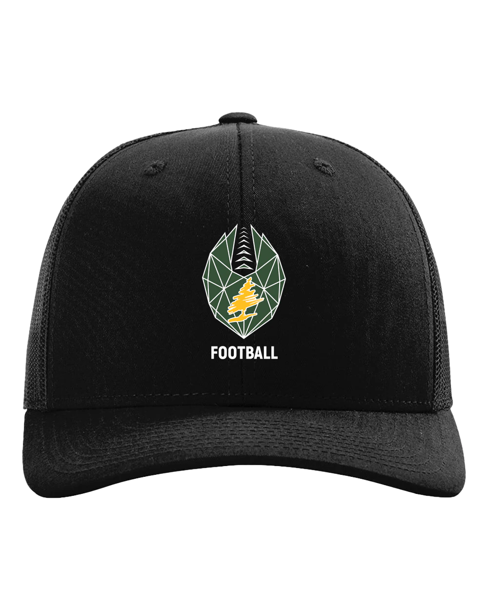 DC Everest Middle School Football — example store - Black Hat - Full Front