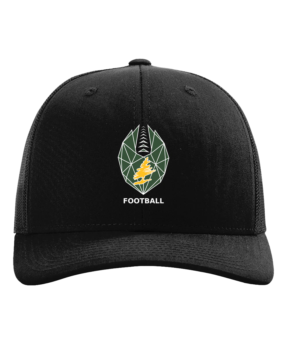 DC Everest Middle School Football — example store - Black Hat - Full Front