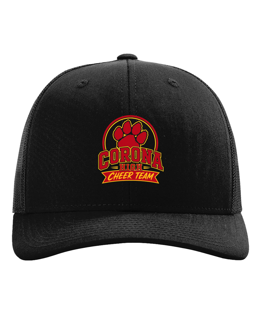 Corona Senior High School Cheer - Black Hat - Full Front