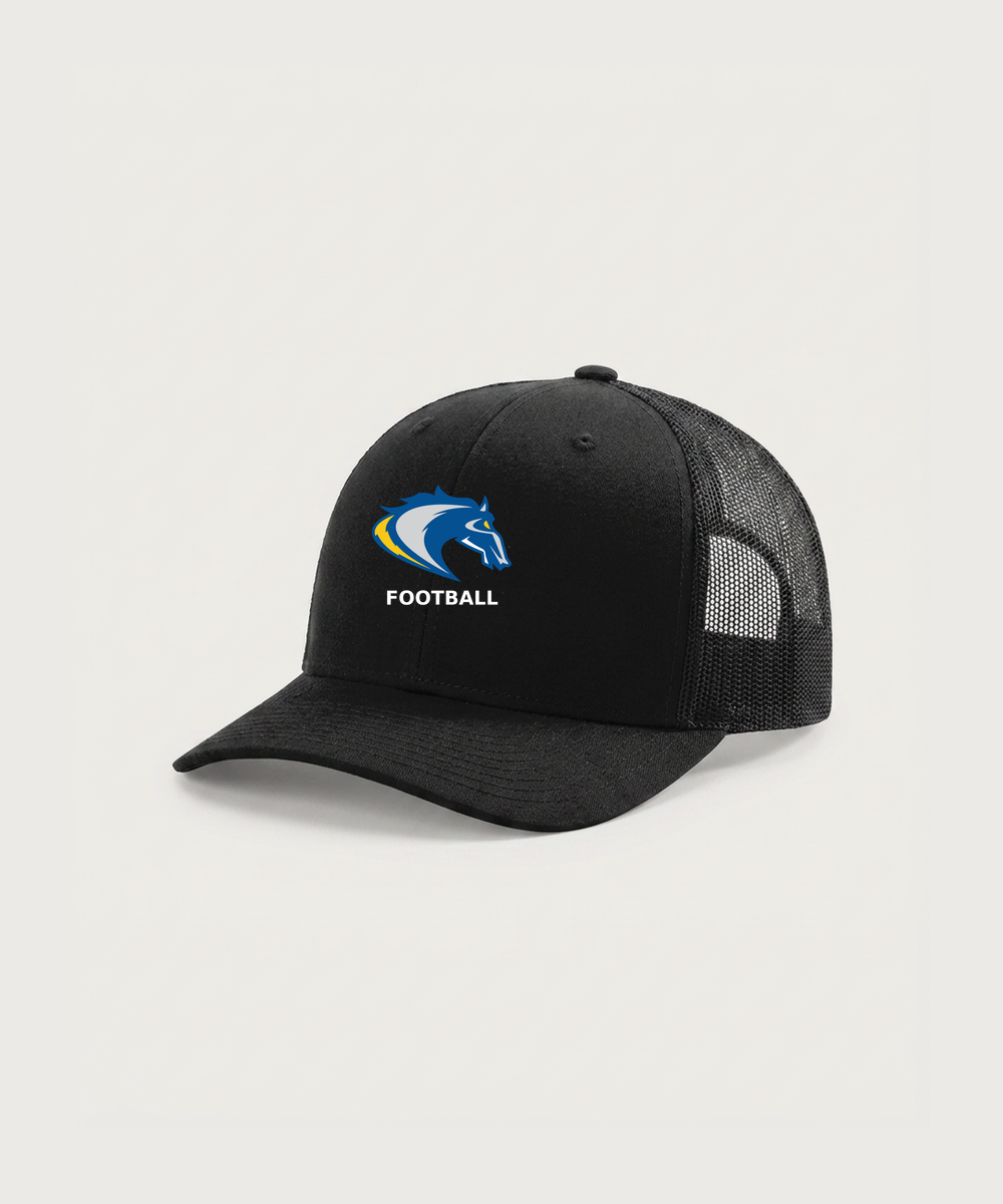 Riverside High School Football general - Black Hat - Full Front