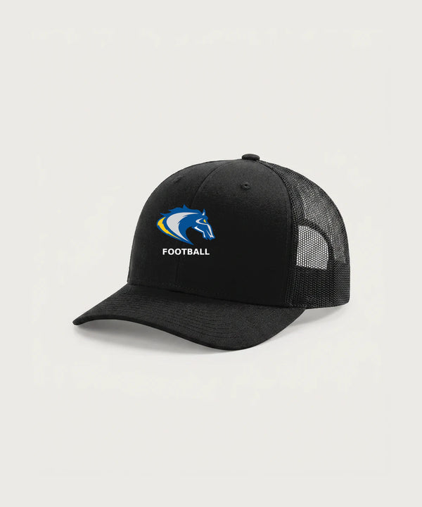 Riverside High School Football general - Black Hat - Full Front