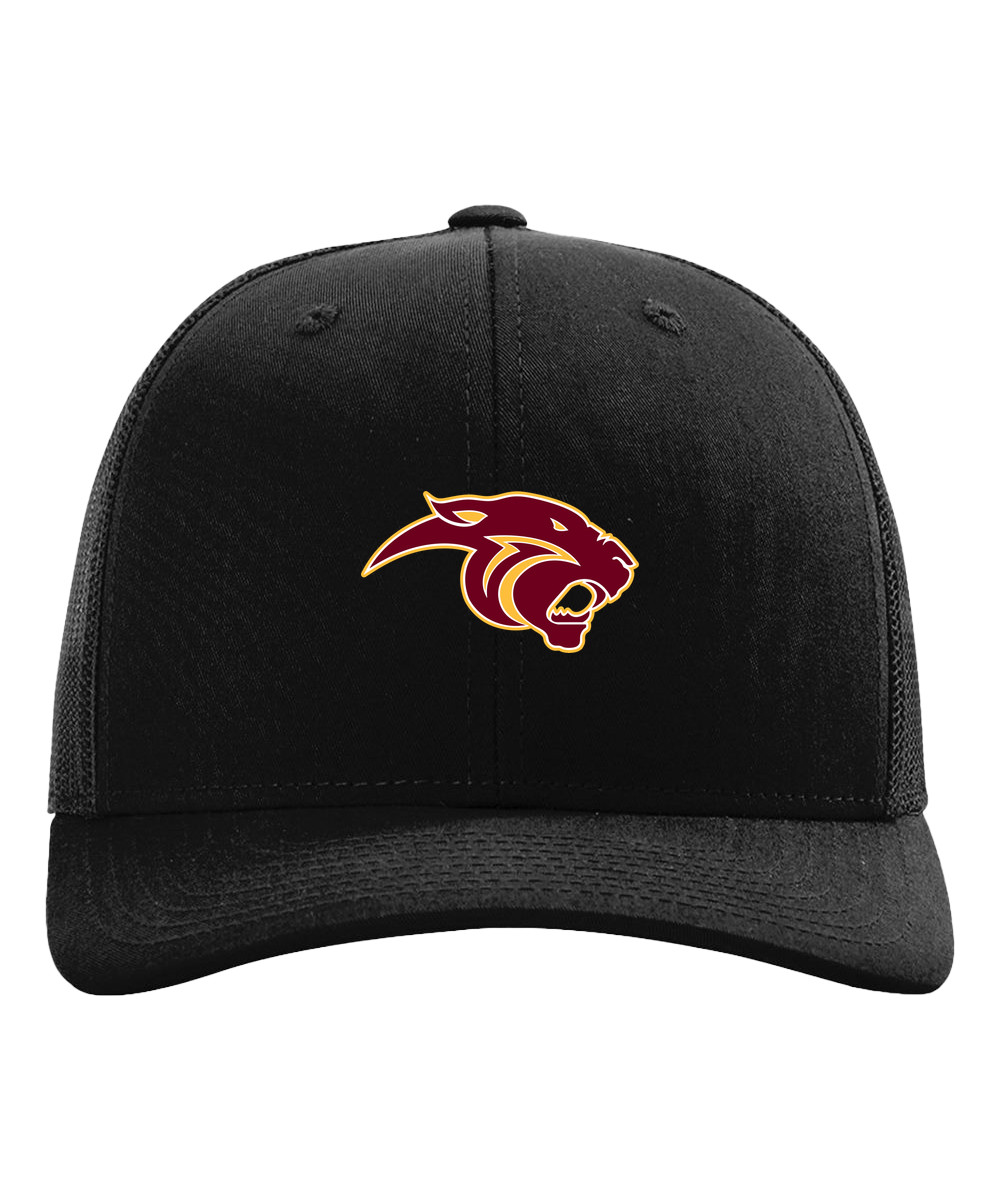 Pine Island Football - Black Hat - Full Front